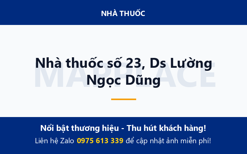 Nhà thuốc số 23, Ds Lường Ngọc Dũng