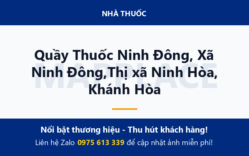 Quầy Thuốc Ninh Đông, Xã Ninh Đông,Thị xã Ninh Hòa, Khánh Hòa