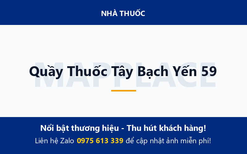 Quầy Thuốc Tây Bạch Yến 59