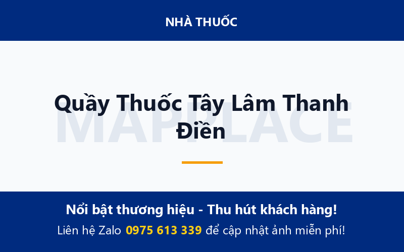 Quầy Thuốc Tây Lâm Thanh Điền