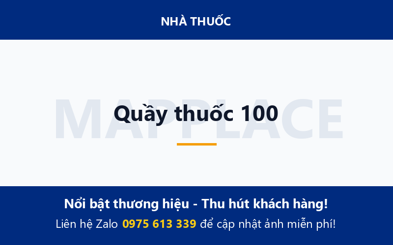 Quầy thuốc 100