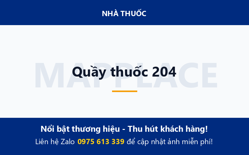 Quầy thuốc 204