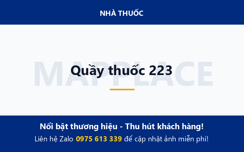 Quầy thuốc 223