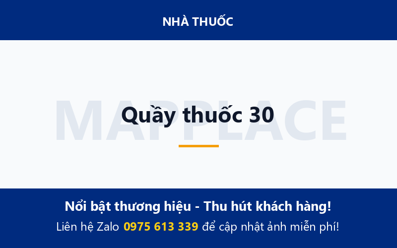 Quầy thuốc 30