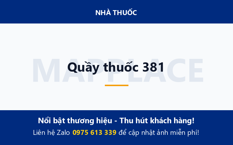 Quầy thuốc 381