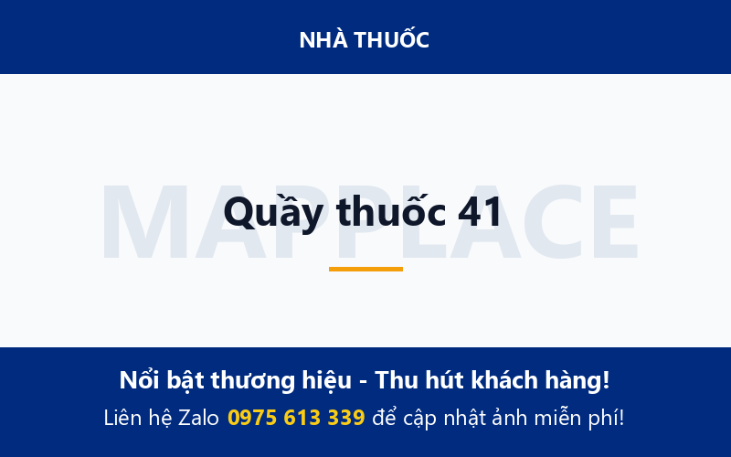 Quầy thuốc 41