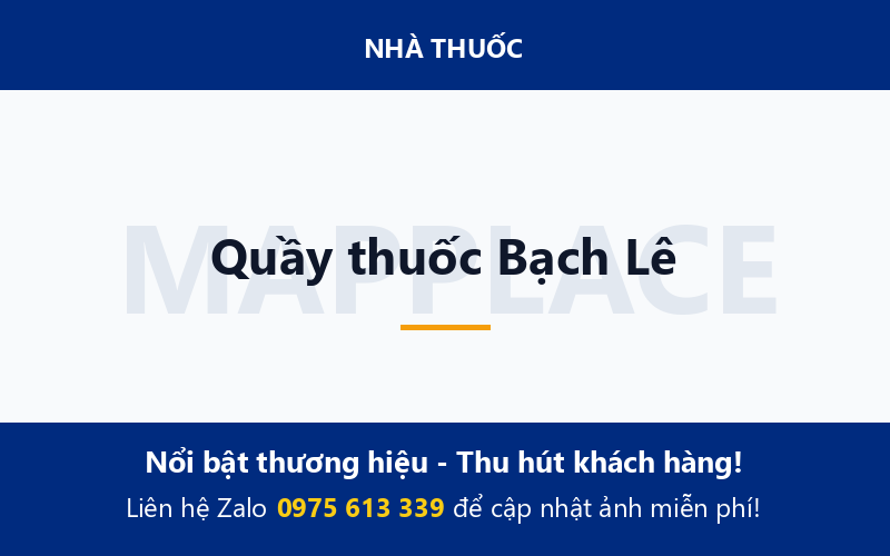 Quầy thuốc Bạch Lê
