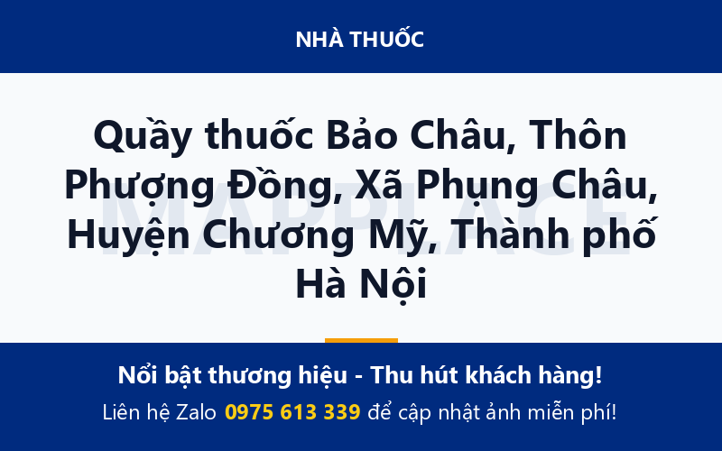 Quầy thuốc Bảo Châu, Thôn Phượng Đồng, Xã Phụng Châu, Huyện Chương Mỹ, Thành phố Hà Nội