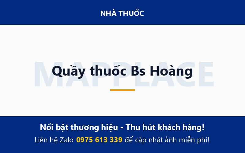 Quầy thuốc Bs Hoàng