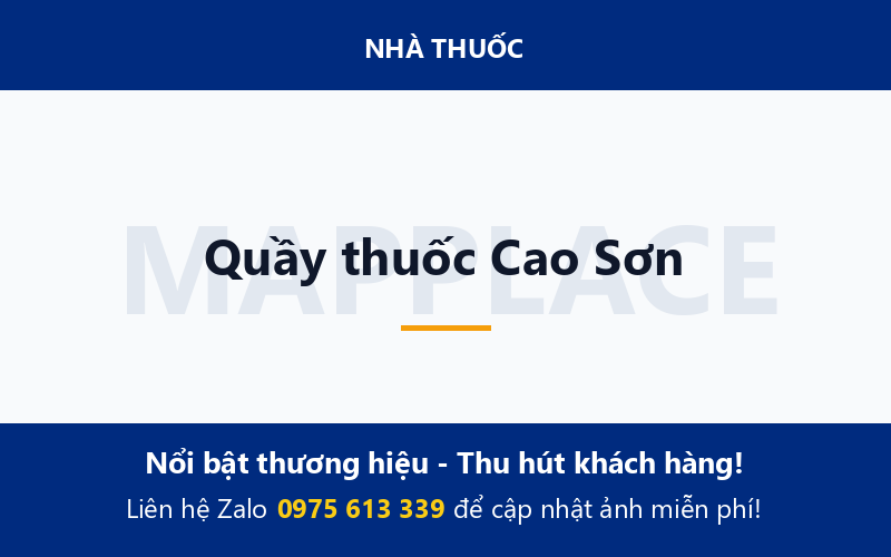Quầy thuốc Cao Sơn