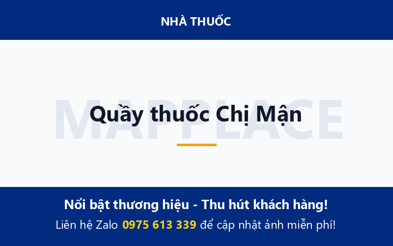 Quầy thuốc Chị Mận