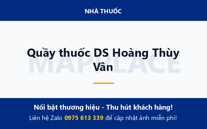 Quầy thuốc DS Hoàng Thùy Vân