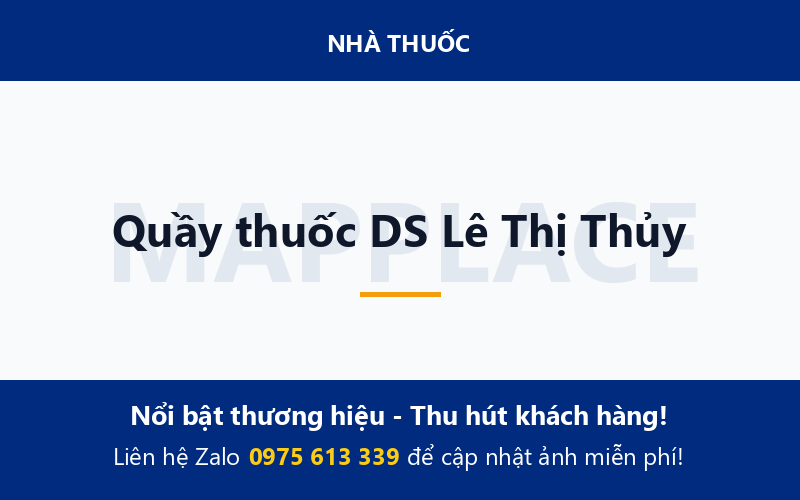 Quầy thuốc DS Lê Thị Thủy