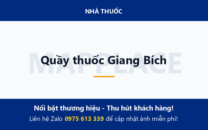 Quầy thuốc Giang Bích