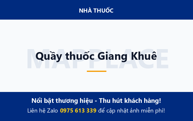 Quầy thuốc Giang Khuê