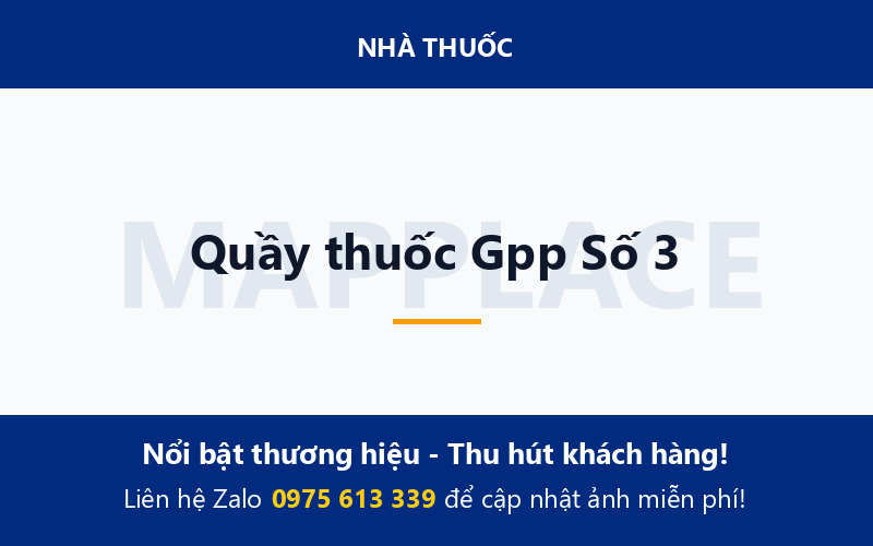 Quầy thuốc Gpp Số 3
