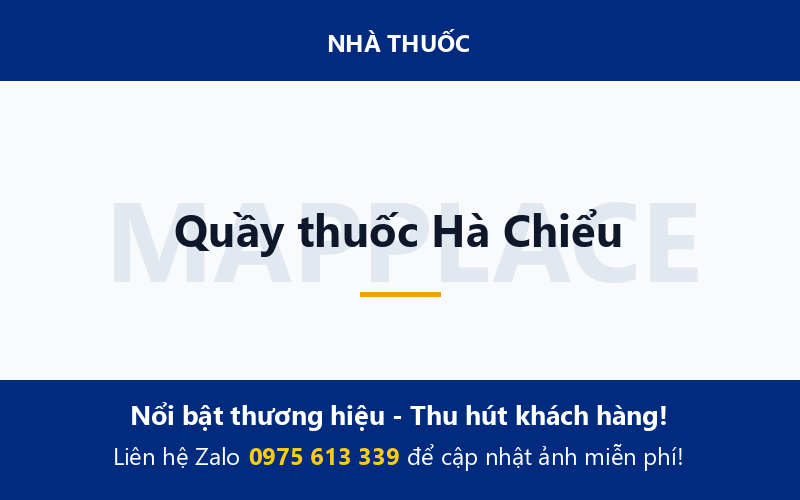 Quầy thuốc Hà Chiểu