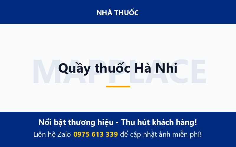 Quầy thuốc Hà Nhi