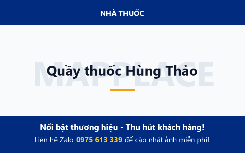 Quầy thuốc Hùng Thảo