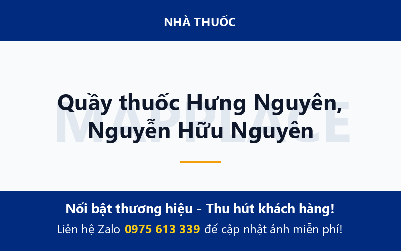 Quầy thuốc Hưng Nguyên, Nguyễn Hữu Nguyên