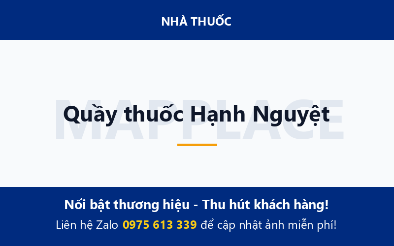 Quầy thuốc Hạnh Nguyệt
