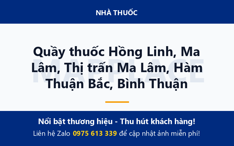 Quầy thuốc Hồng Linh, Ma Lâm, Thị trấn Ma Lâm, Hàm Thuận Bắc, Bình Thuận