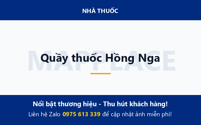Quầy thuốc Hồng Nga