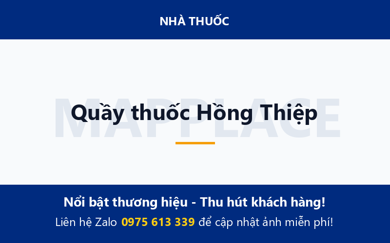 Quầy thuốc Hồng Thiệp