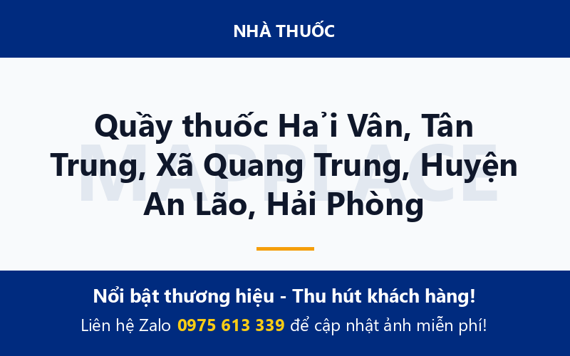 Quầy thuốc Hải Vân, Tân Trung, Xã Quang Trung, Huyện An Lão, Hải Phòng
