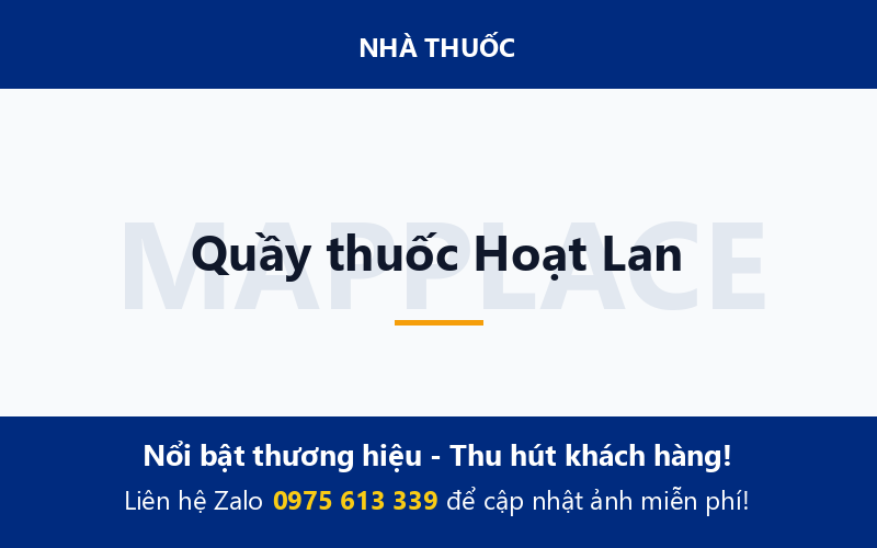 Quầy thuốc Hoạt Lan