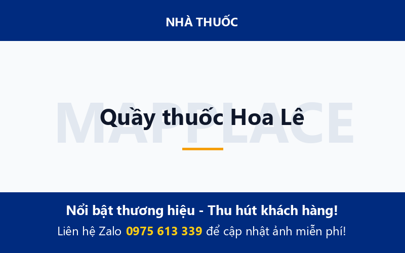 Quầy thuốc Hoa Lê