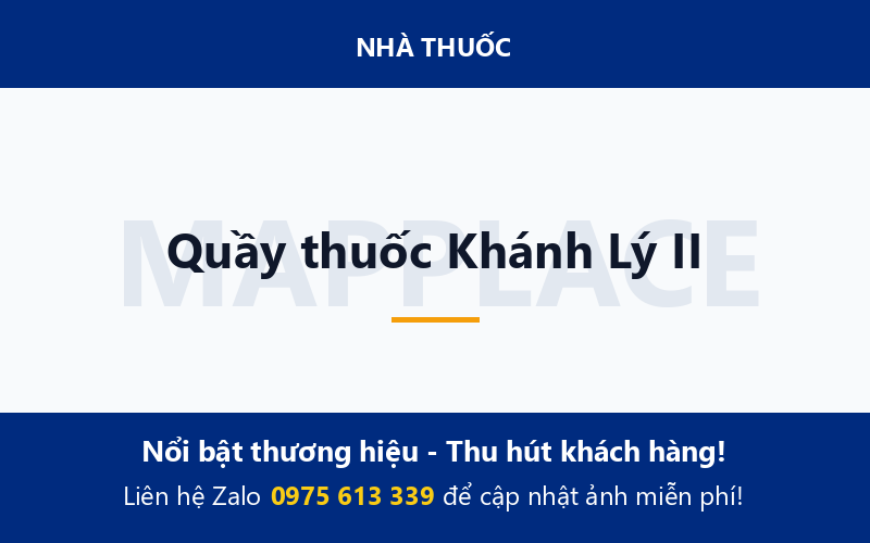 Quầy thuốc Khánh Lý II