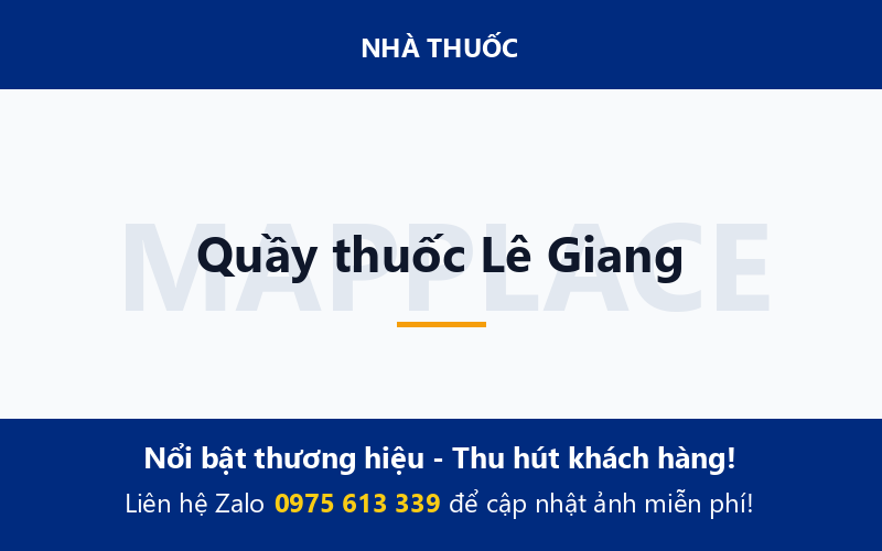 Quầy thuốc Lê Giang