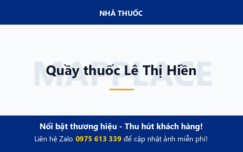 Quầy thuốc Lê Thị Hiền