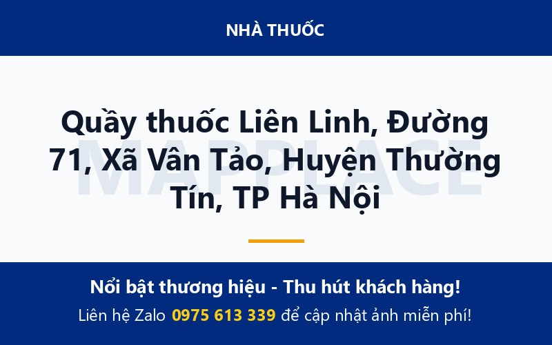 Quầy thuốc Liên Linh, Đường 71, Xã Vân Tảo, Huyện Thường Tín, TP Hà Nội