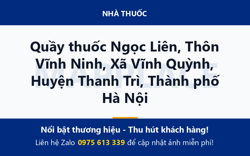 Quầy thuốc Ngọc Liên, Thôn Vĩnh Ninh, Xã Vĩnh Quỳnh, Huyện Thanh Trì, Thành phố Hà Nội