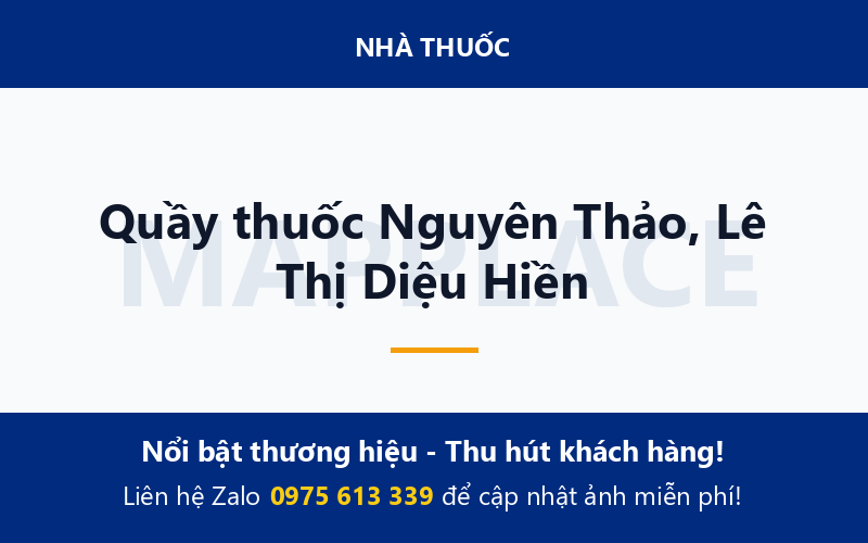 Quầy thuốc Nguyên Thảo, Lê Thị Diệu Hiền