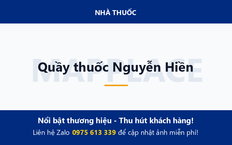 Quầy thuốc Nguyễn Hiền
