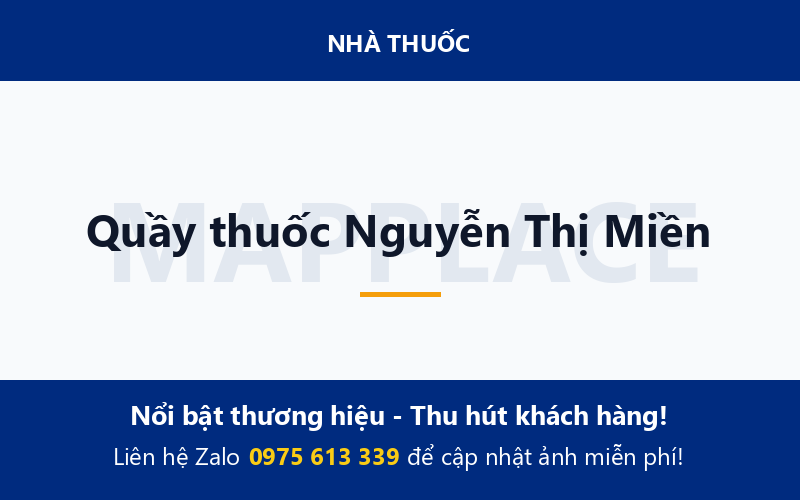 Quầy thuốc Nguyễn Thị Miền