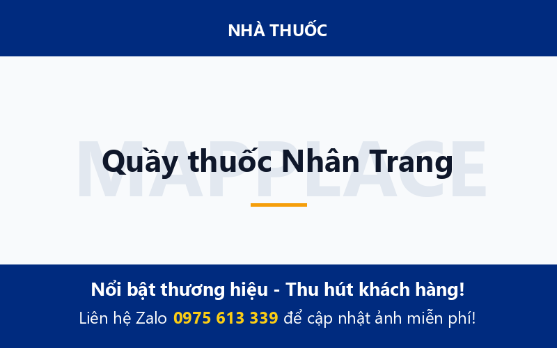 Quầy thuốc Nhân Trang