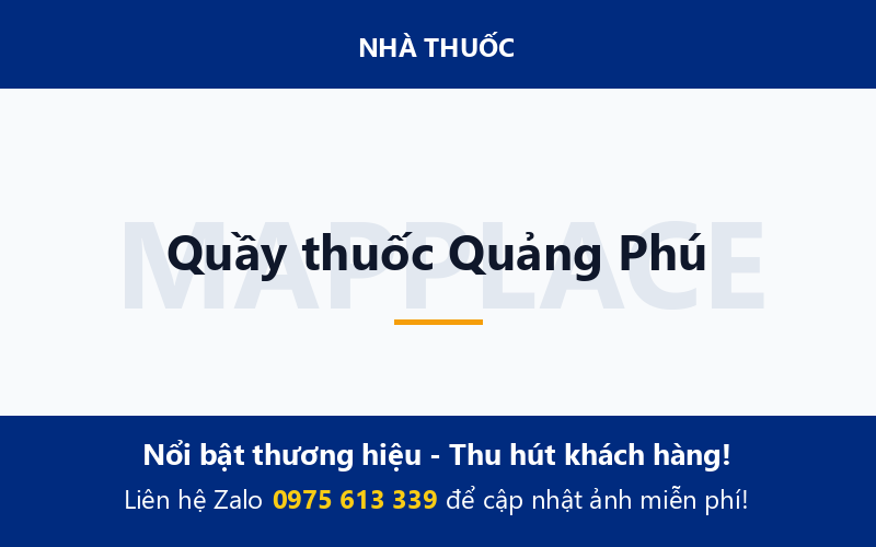 Quầy thuốc Quảng Phú