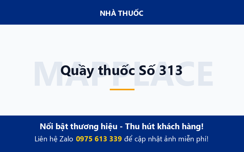 Quầy thuốc Số 313