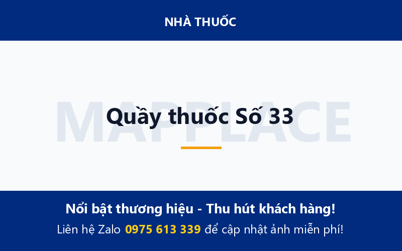 Quầy thuốc Số 33