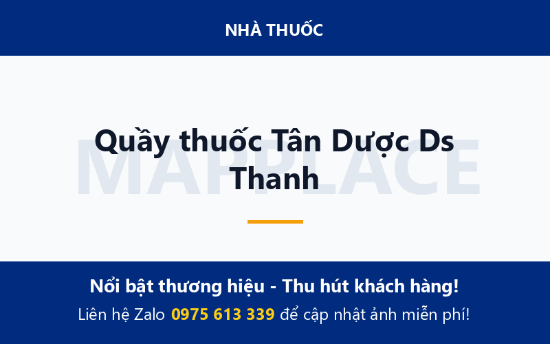 Quầy thuốc Tân Dược Ds Thanh
