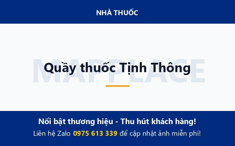 Quầy thuốc Tịnh Thông