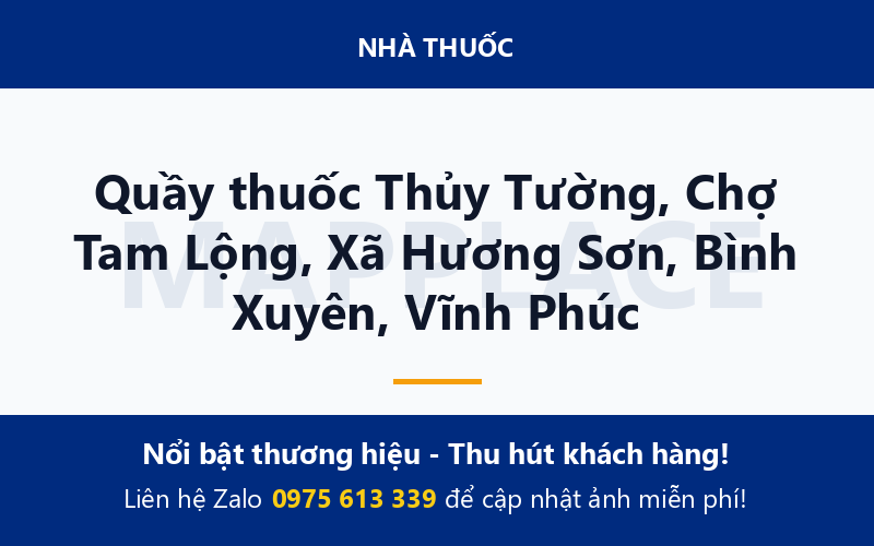 Quầy thuốc Thủy Tường, Chợ Tam Lộng, Xã Hương Sơn, Bình Xuyên, Vĩnh Phúc
