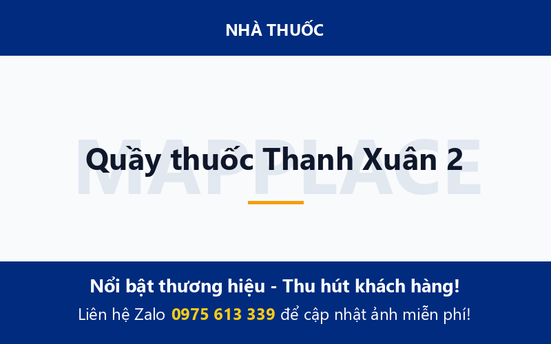 Quầy thuốc Thanh Xuân 2