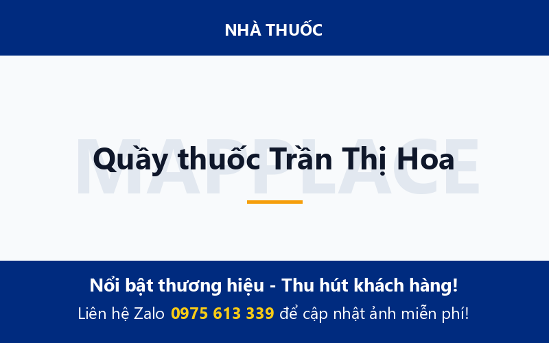 Quầy thuốc Trần Thị Hoa