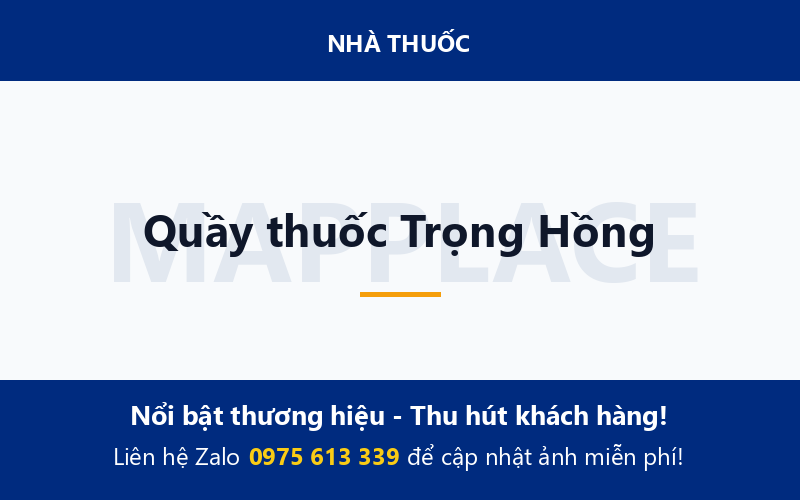 Quầy thuốc Trọng Hồng