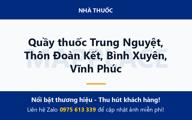 Quầy thuốc Trung Nguyệt, Thôn Đoàn Kết, Bình Xuyên, Vĩnh Phúc